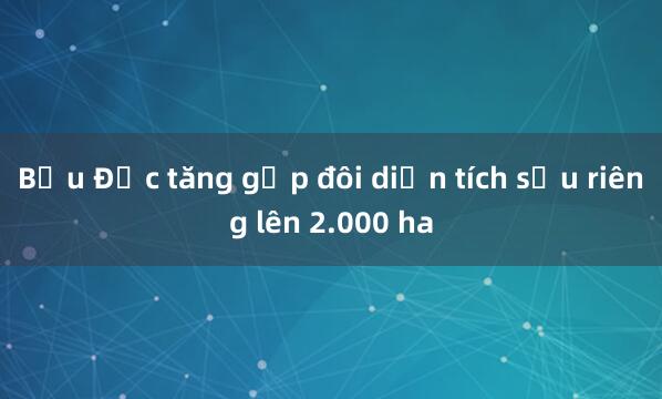 Bầu Đức tăng gấp đôi diện tích sầu riêng lên 2.000 ha